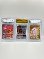 Pokémon - 3 Graded card - MEW EX FULL ART - METAL CARD & MEW