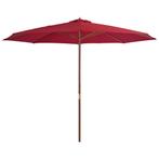 Parasol 350cm Bordeaux | Retour Deal | 68% Korting!, Tuin en Terras, Verzenden, Nieuw