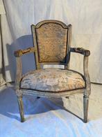 Fauteuil en cabriolet - Polychroom hout, Antiek en Kunst