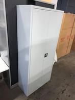 Klapdeurkast - Archiefkast - 200 x 100 x 40 cm - Wit, 100 tot 150 cm, Verzenden, Nieuw, Metaal
