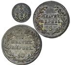 Zwitserland. 1 Rappen, 1/2 & 1 Batzen 1799-1800 (3 Coins)