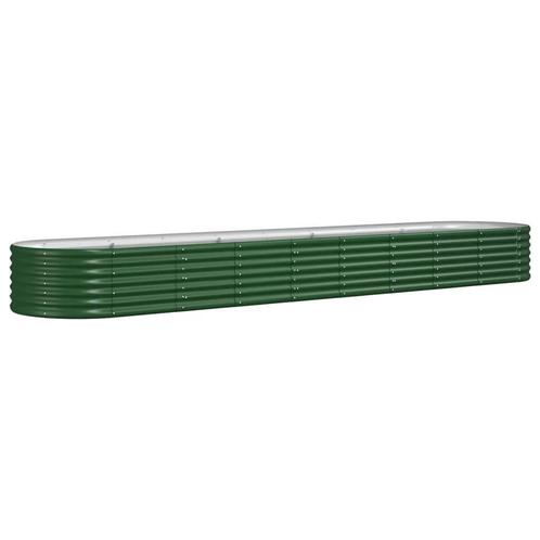 Stalen Plantenbak 368cm Groen | 55% Korting | OP = OP, Tuin en Terras, Bloembakken en Plantenbakken, 30 tot 60 cm, 100 cm of meer
