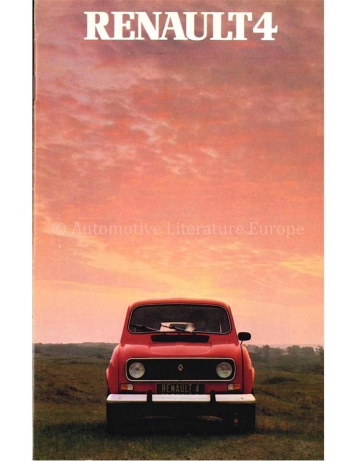 1982 RENAULT 4 BROCHURE NEDERLANDS, Boeken, Auto's | Folders en Tijdschriften