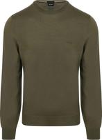 BOSS Trui Botto Wol Olijfgroen maat Maat 52/54 (L) Heren, Kleding | Heren, Truien en Vesten, Maat 52/54 (L), BOSS, Verzenden, Nieuw