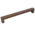 Greep Bench Recht Walnoot gelakt 224 mm, Nieuw, Overige materialen, Klink of Kruk