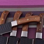 Keukenmes - Kitchen knife set - Rose wood en powder code,