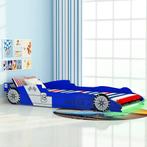 vidaXL Kinderbed raceauto met LED-verlichting blauw 90x200, Verzenden, Nieuw
