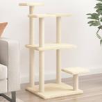 vidaXL Krabpaal met platforms 98,5 cm crèmekleurig, Dieren en Toebehoren, Verzenden, Nieuw