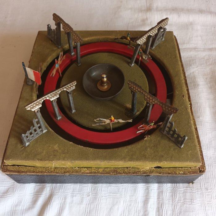 JDeP - Blikken speelgoed - Mechanical Horse Racing Parlour, Antiek en Kunst, Antiek | Speelgoed
