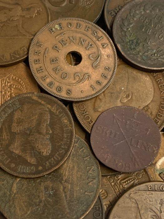 Wereld. Collection of coins 1800-1900s (Zonder Minimumprijs), Postzegels en Munten, Munten | Europa | Niet-Euromunten