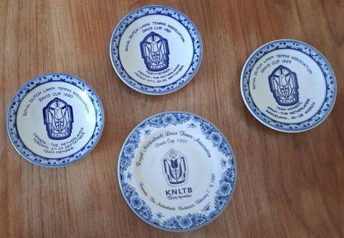 Assiette (4) - Faïence de Delft - Coupe Davis NL unique, Verzamelen, Overige Verzamelen