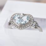 Zonder Minimumprijs - Ring Zilver - 0.78ct. tw. Aquamarijn, Nieuw