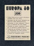 1980 Panini #214 Europa 80 - Badge: Switzerland -, Nieuw