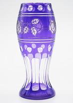 Kralik Art Nouveau Faceted Purple Glass Vase 1910 - Vaas -