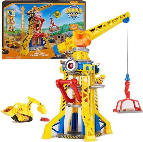 Rubble & Crew - Blafwerf Hijskraan-speelset met Rubble-fi..., Kinderen en Baby's, Speelgoed | Overig, Nieuw, Verzenden