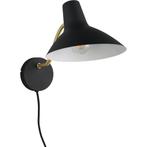 LED Wandlamp Zwart/Goud - Metalen Vloerlamp & LED Vloerlamp, Huis en Inrichting, Verzenden, Nieuw