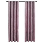 Kot pimpen? Roze fluwelen gordijnen -40%! Topdeal voor st..., Nieuw, Overige kleuren, 100 tot 150 cm, Verzenden