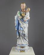 Figurine - Jozef met Kind - 38cm - Bisque Porselein, Antiek en Kunst