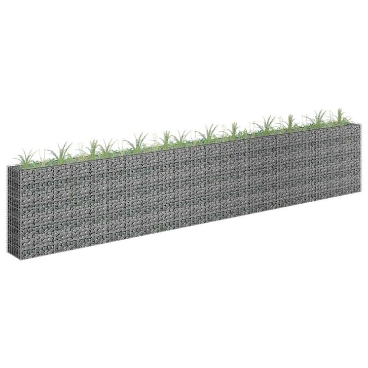vidaXL Gabion plantenbak verhoogd 450x30x90 cm, Jardin & Terrasse, Pots de fleurs, Envoi