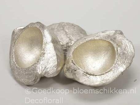 Kokosnoot Platinum halve 13-16 cm zak 3 stuks, Huis en Inrichting, Woonaccessoires | Kunstplanten en Kunstbloemen, Nieuw