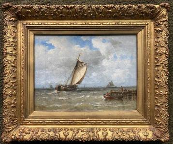 Jan Frederik Schutz (1817-1888) - Uitvarende zeilboot