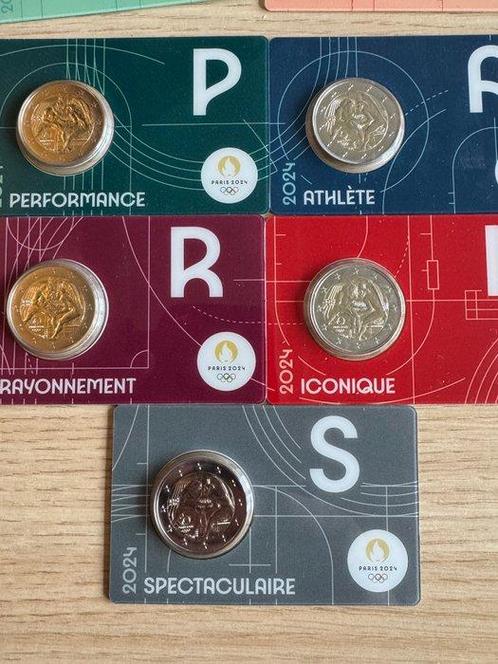Frankrijk. 2 Euro 2021/2024 Jeux Olympiques Paris 2024 (20, Postzegels en Munten, Munten | Europa | Euromunten