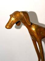 Abdoulaye Derme - sculptuur, Chien, Lévriers stylisé en, Antiquités & Art