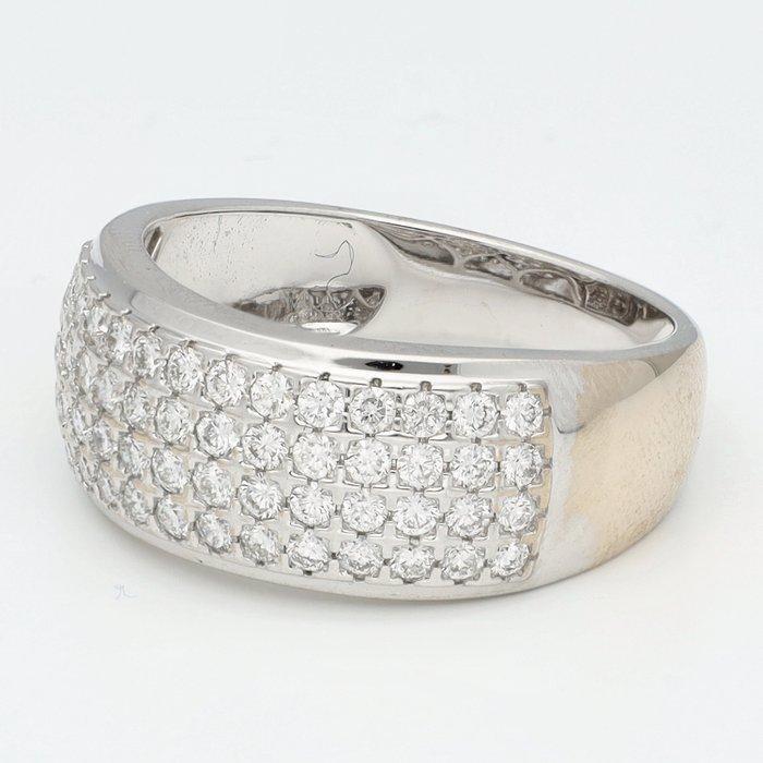 Ring - 14 karaat Witgoud Diamant (Natuurlijk), Handtassen en Accessoires, Ringen