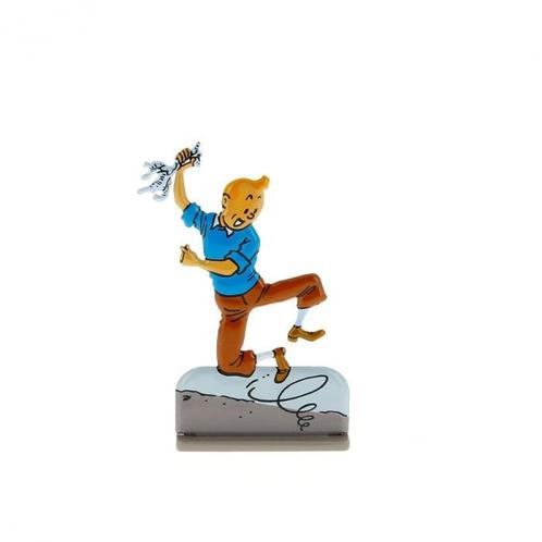 Kuifje Metalen Beeldje De Zonnetempel 6 cm, Verzamelen, Stripfiguren, Ophalen of Verzenden