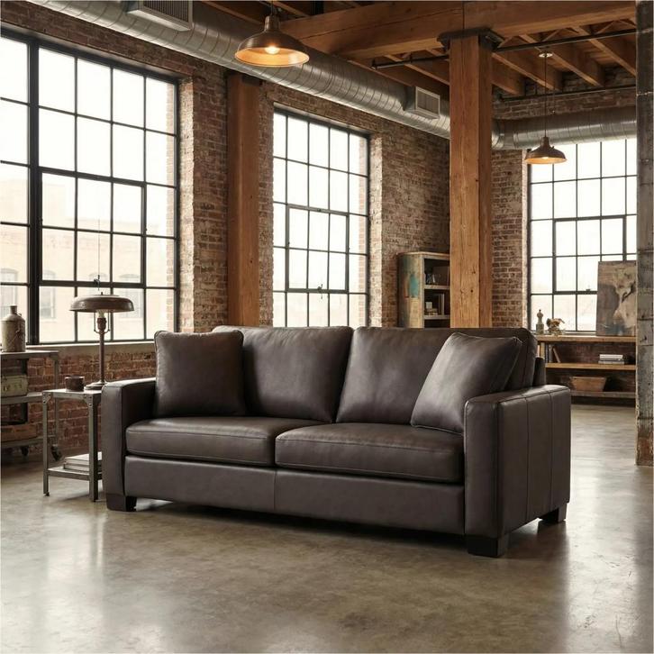 Leren armkussen voor bank (zelfde kleur als bank) - CA., Antiek en Kunst, Antiek | Meubels | Stoelen en Sofa's, Ophalen of Verzenden