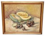 Jaume Busquets i Mollera (1903 - 1968) - Bodegón de melón y, Antiek en Kunst