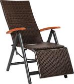 Tweedekans | Wicker tuinstoel opklapbaar met aluminium frame, Ophalen of Verzenden, Nieuw
