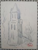 Maximilien Luce (1858-1941) - Kerk in landschap - omgeving, Antiquités & Art