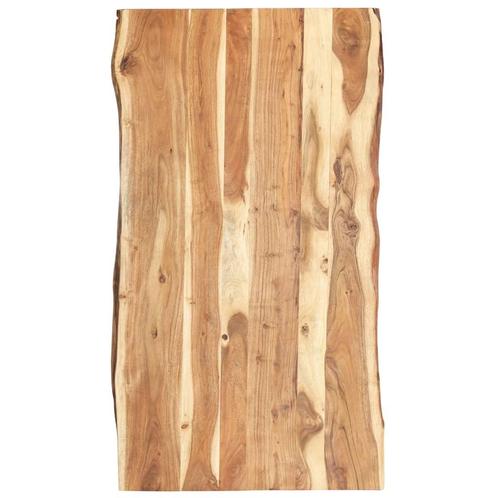 vidaXL Tafelblad 118x(50-60)x3,8 cm massief acaciahout, Huis en Inrichting, Tafelonderdelen, Nieuw, Verzenden