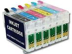 Epson T0801 tot T0806 T0807 Navulbare cartridges (met ARC ch, Informatique & Logiciels, Verzenden