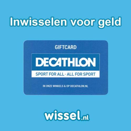 Je Decathlon cadeaubonnen inwisselen in voor geld, Tickets en Kaartjes, Kortingen en Cadeaubonnen, Cadeaubon, Drie personen of meer