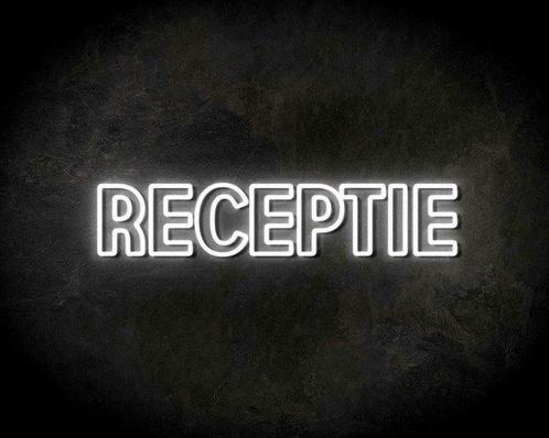 RECEPTIE neon sign - LED neon reclame bord neon letters v..., Zakelijke goederen, Horeca | Overige, Verzenden