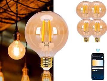 Aigostar LED Filament lamp - Dimbaar - 6W - E27 - 4 Stuks, Verzenden