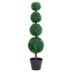 vidaXL Kunstplant met pot buxus bolvorming 90 cm groen, Verzenden, Nieuw