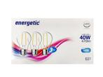Veiling - 20x  Energetic A60 Clear LED E27 4000K 4,6W 3-Pack, Nieuw