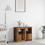 vidaXL Bijzetkast 2 pcs Oud hout 41 x 37 x 67 cm Bewerkt, Verzenden, Nieuw