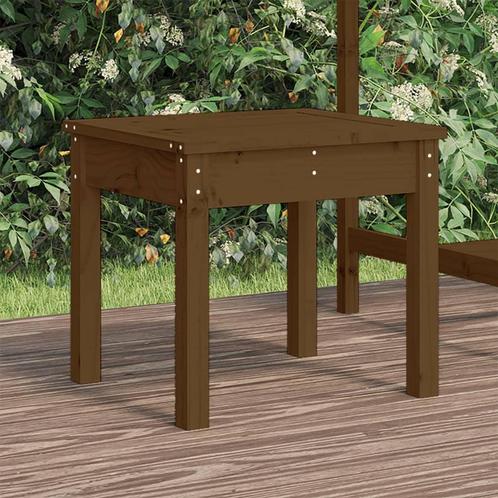 vidaXL Tuinbank 50x44x45 cm massief grenenhout honingbruin, Tuin en Terras, Tuinsets en Loungesets, Nieuw, Verzenden