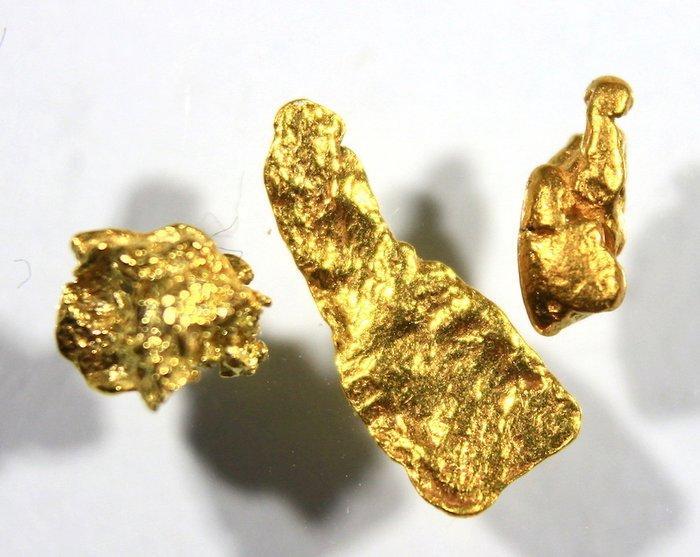 Gold Alaska Goud nugget- 0.5 g - (3), Verzamelen, Mineralen en Fossielen