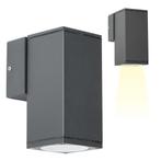 Wandverlichting modern Kevin Muurlamp Antraciet, Tuin en Terras, Verzenden, Nieuw