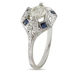 Ring - 18 karaat Witgoud, 18K witgoud 0,99ct diamant en, Handtassen en Accessoires, Ringen, Nieuw
