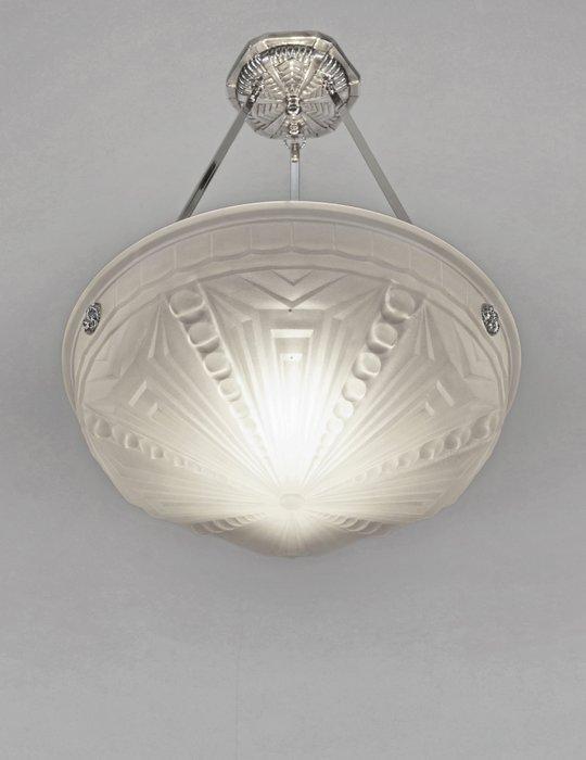 Muller Frères - French art deco pendant light - Kroonluchter, Antiek en Kunst, Antiek | Meubels | Stoelen en Sofa's