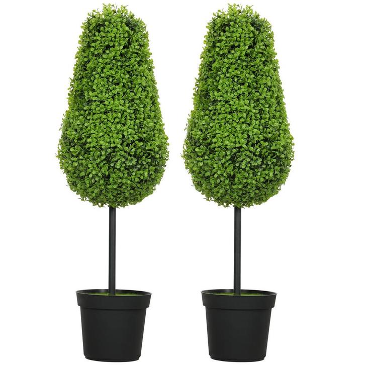 Kunstplanten - Set van 2 - Moderne decoratie - Groen, Huis en Inrichting, Kamerplanten, Ophalen of Verzenden