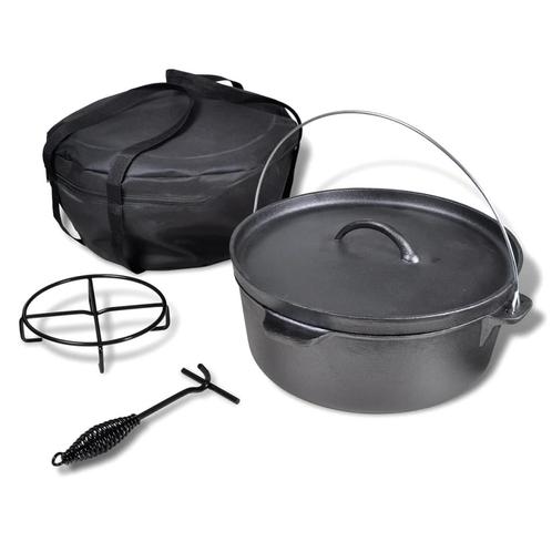 vidaXL Braadpan 11,3 L inclusief accessoires, Huis en Inrichting, Keuken | Potten en Pannen, Nieuw, Verzenden