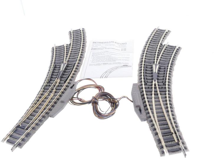 Schaal H0 Fleischmann 6143 profi-gleis paar gebogen wisse..., Hobby en Vrije tijd, Modeltreinen | H0, Gelijkstroom, Analoog, Zo goed als nieuw