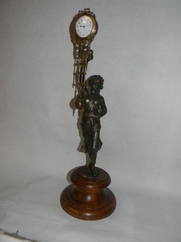 Mystery klok - Junghans Jugendstil Metaal, hout - 1900-1910, Antiek en Kunst